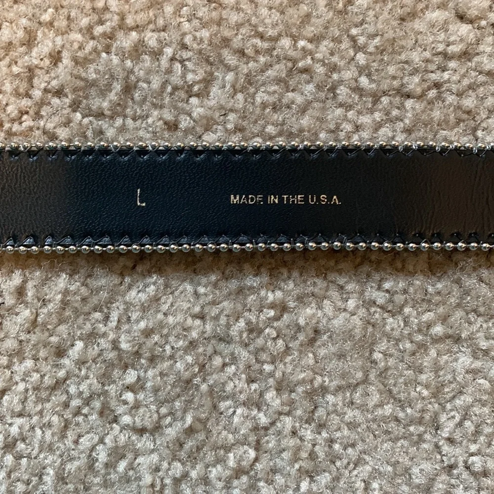 VTG Artisan Crafted Silver & Western  Navajo Aztec Womens Belt Embroidered 31-35 - Picture 8 of 12